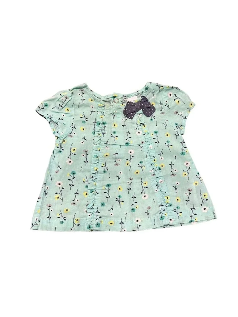 Carter's 3m Green Floral Top & Polkadot Bloomers Set
